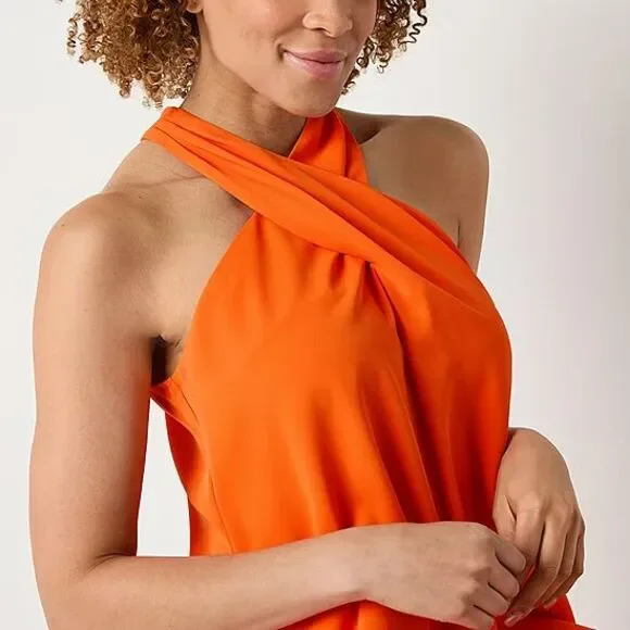 NWT- Bold Elements Womens‎ Sleeveless Shift Dress Orange Size XL  Retail $69 - Picture 2 of 13